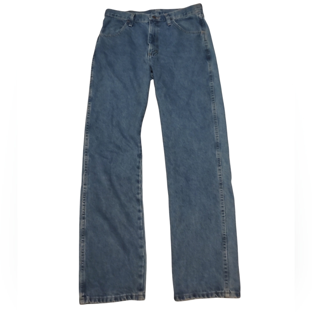 Rustler Work Jeans Slim Straight Blue Size 31x32 Mens